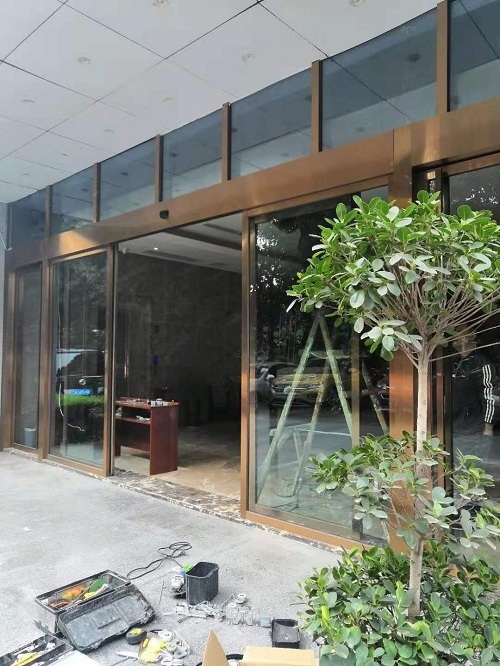 酒店自動門案例，成都酒店感應自動門案例