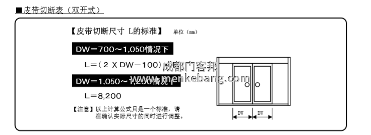 玻璃自動(dòng)門皮帶說(shuō)明